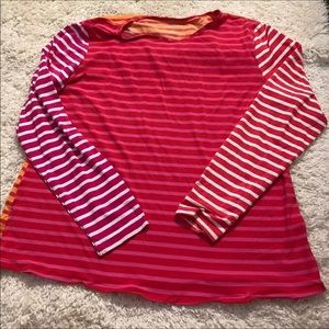 Lands' End Striped rash gaurd Long Sleeve Top